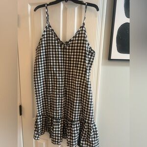 Black and White Gingham Dress